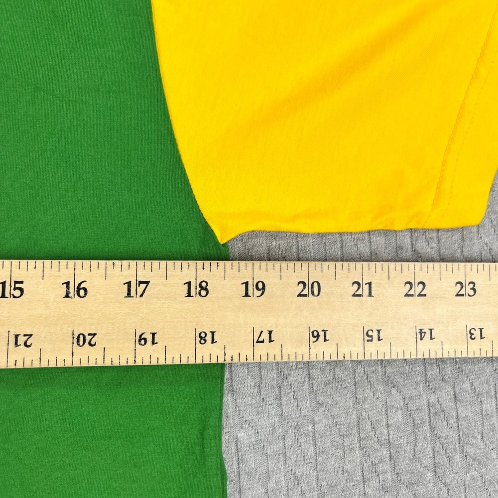 Pierim Brasil T Shirt Mens medium P Green Yellow Embroidered Flag Soccer Core - Picture 4 of 8